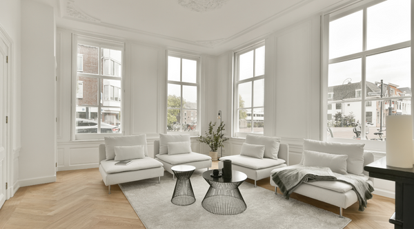 Nordic style for the design of spaces - home interior - white style furniture - minimal living room