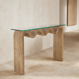 Spoleto Console Table — alternate elevated angle
