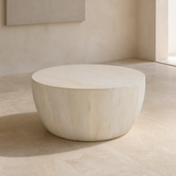 Sorrento White Oak Coffee Table — alternate elevated angle