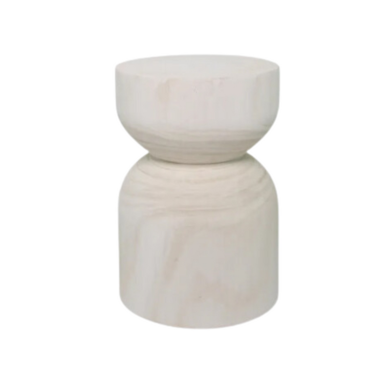 Boracay Timber Stool White Wash