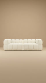 Tribute Shell 2-Piece Modular Sofa | Sandstone