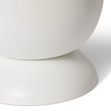 Amara White Side Table & Stool