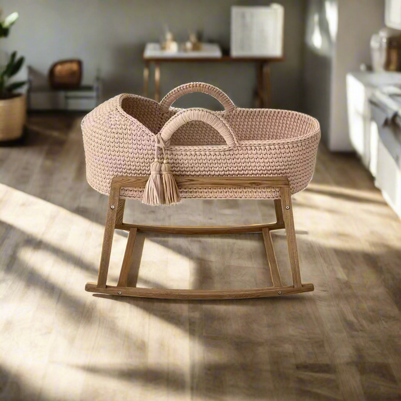 Noa Baby Moses Basket Bassinet with Round Hood – My Home Design