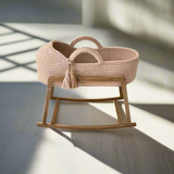 Noa Baby Moses Basket Bassinet with Round Hood