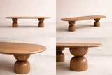Baobab Oval Wood Dining Table - Ready to Ship