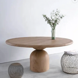 The Baobab Wood Round Dining Table
