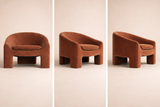 Solene Sculptural Chair in Ember Muse