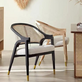 Cavoli Nordic Rattan & Wood Dining Chair