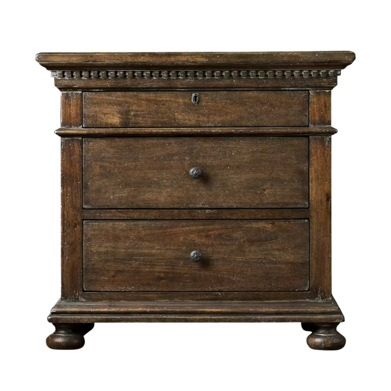 Chateau du Loir Royal Bedside Table with Drawers