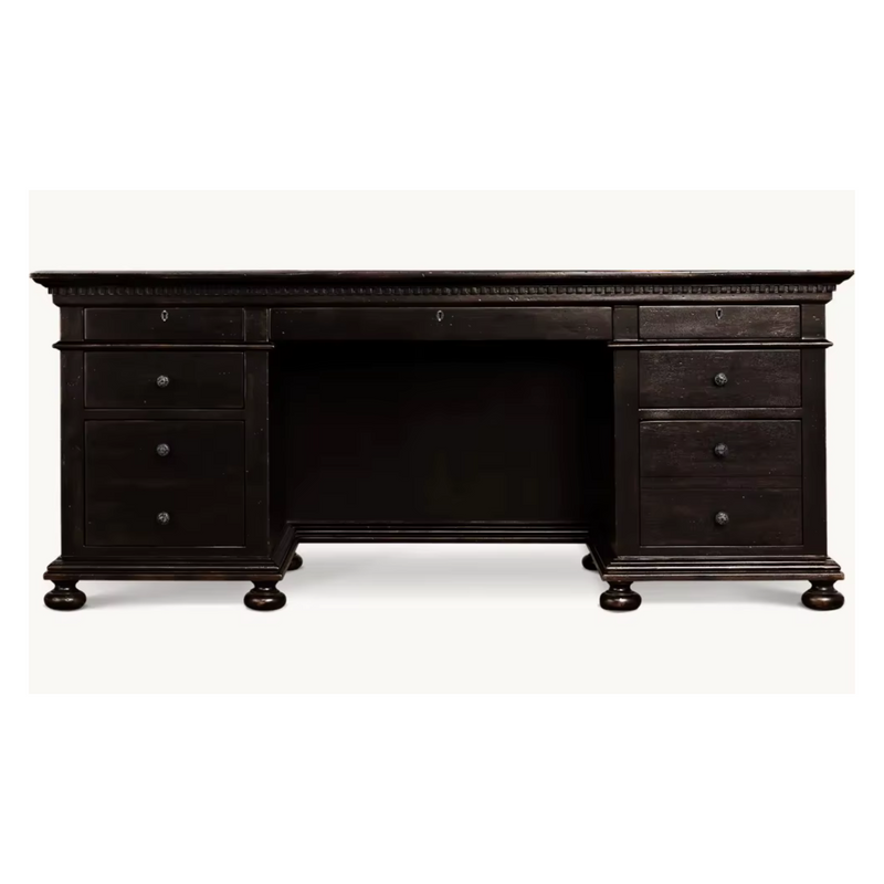 Chateau du Loir Royal Wood Desk with Drawers