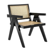 Elba Nordic Rattan & Wood Dining Chair