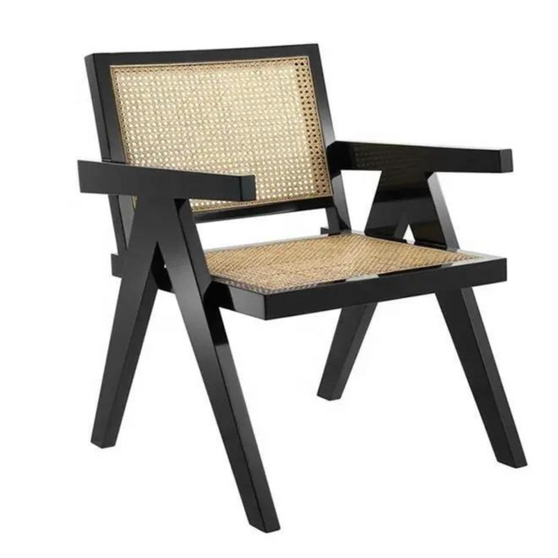 Elba Nordic Rattan & Wood Dining Chair