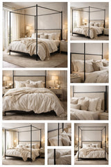 Florentine Regal Canopy Bed - King & Super King Ready to Ship