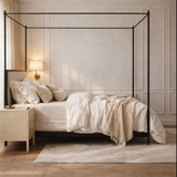 Florentine Regal Canopy Bed - King & Super King Ready to Ship