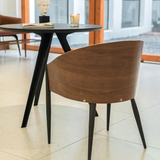 Kuta Dining Armchair Wood & Leather