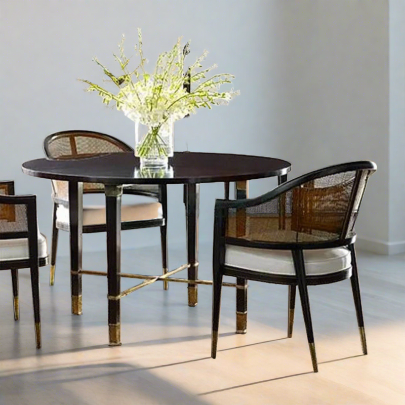 Levanto Nordic Rattan & Wood Dining Chair