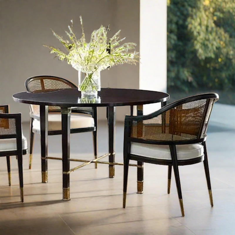 Levanto Nordic Rattan & Wood Dining Chair
