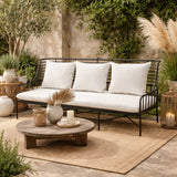 Marine’s Soul Forged Iron Frame Outdoor Sofa