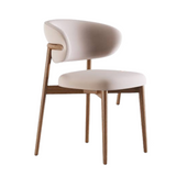 Martina Nordic Linen Wood Dining Chair