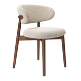Martina Nordic Linen Wood Dining Chair