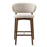 Martina Nordic Wood Dining Kitchen Bar Stool