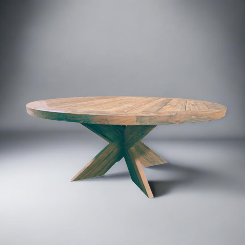 Meca Wood Round Dining Table