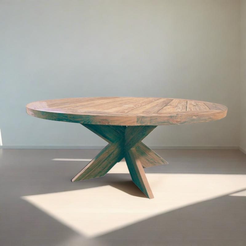 Meca Wood Round Dining Table