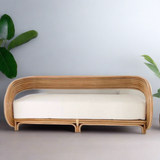 Monet Rattan Cane Curved Sofa Two Seaters
