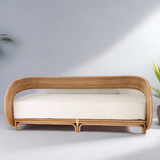 Monet Rattan Cane Curved Sofa Two Seaters
