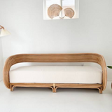 Monet Rattan Cane Curved Sofa