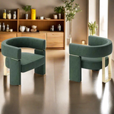 Monterosso Leather Accent Arm Dining Chair