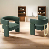 Monterosso Leather Accent Arm Dining Chair