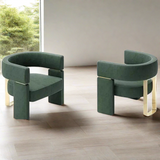 Monterosso Leather Accent Arm Dining Chair