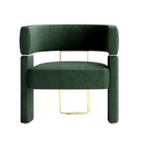 Monterosso Leather Accent Arm Dining Chair