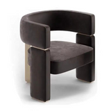Monterosso Leather Accent Arm Dining Chair