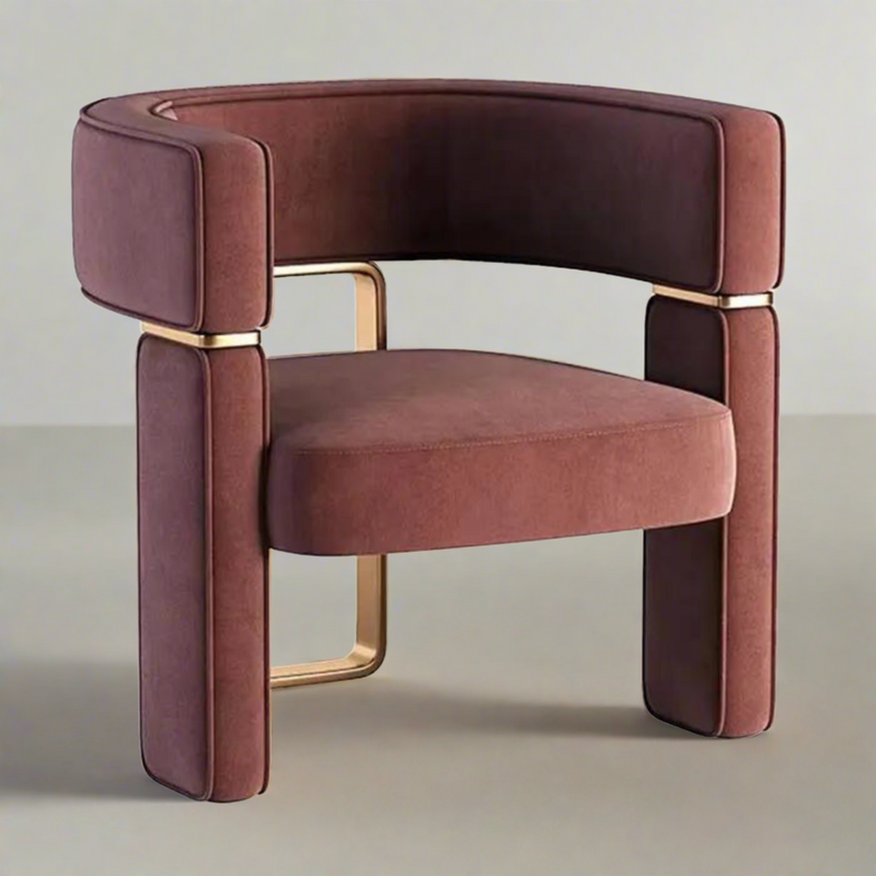 Monterosso Leather Accent Arm Dining Chair