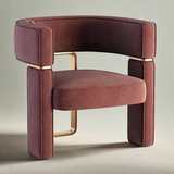 Monterosso Leather Accent Arm Dining Chair
