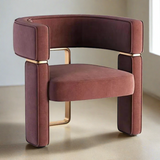 Monterosso Leather Accent Arm Dining Chair
