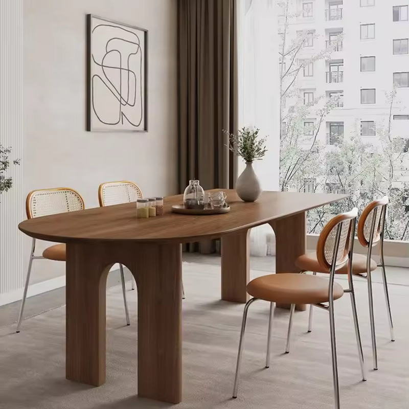 Nicola Oval Wood Dining Table