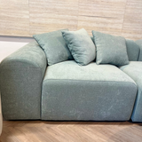 Opulenza Curved Sofa 4 seater - Light Blue - Ready to Ship