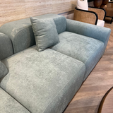 Opulenza Curved Sofa 4 seater - Light Blue - Ready to Ship