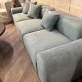 Opulenza Curved Sofa 4 seater - Light Blue - Ready to Ship