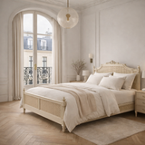 Queen Victoria Bed | Queen Size | Beige -  Ready to Ship