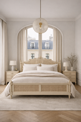Queen Victoria Bed | Queen Size | Beige -  Ready to Ship