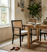 Rinella Nordic Rattan & Wood Dining Chair