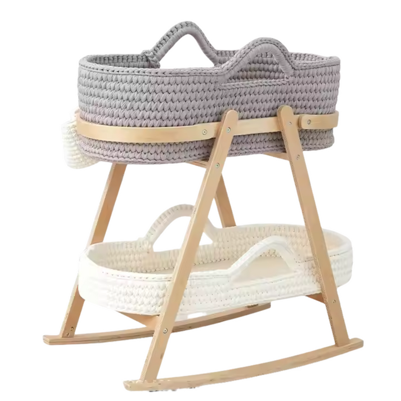 Baby Rocking Basket Stand for Rocking Baby Moses Basket Bassinet – My Home Design