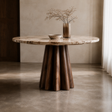 Solenne Fluted Marble Dining TableSolenne Fluted Marble Dining Table