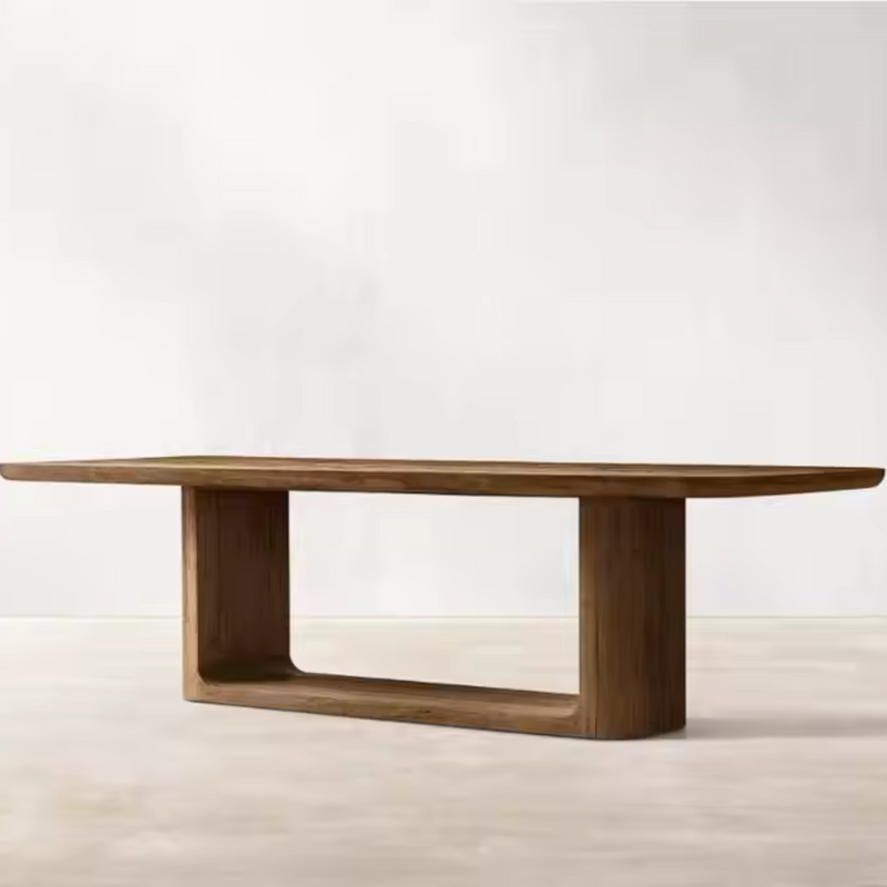 Sorento Rounded Corner Rectangular Shape Wood Dining Table