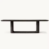 Sorento Rounded Corner Rectangular Shape Wood Dining Table