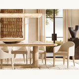 Sorento Rounded Corner Rectangular Shape Wood Dining Table